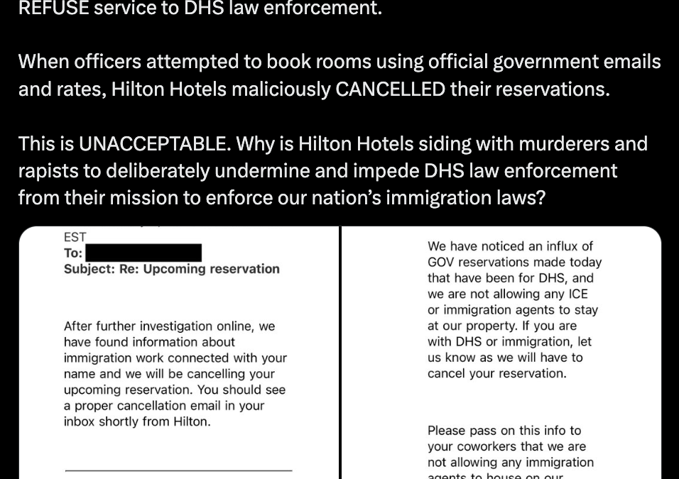 Homeland Security & Hilton Introduce Us To Third Amendment Jawboning!